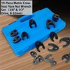 YuYBrightmi Crowfoot Flare Nut Wrench Set, 19PC Metric Tool 8