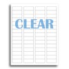 Crystal Clear Return Address Labels for Laser Printers - 2/3"
