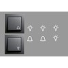 Switch Sticker Set with 4 Lights and 2 Bells Stickers