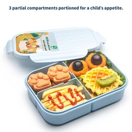 MISS BIG® Bento Box,Bento Box for Kids,Lunch Box Kids,Leakproof Kid Lunch Box,Lunch Containers No BPAs and Chemical Dyes,M/W,D/W & Fridge Safe(1150ml Blue)