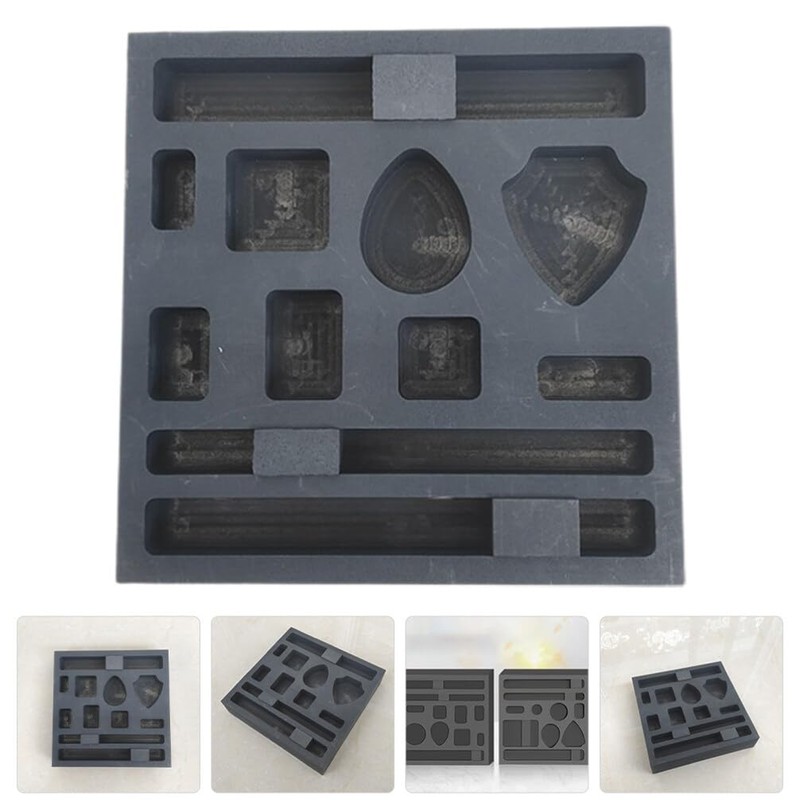 OSALADI Graphite Mould 11 Holes Ingot Mould Metal Melt Casting