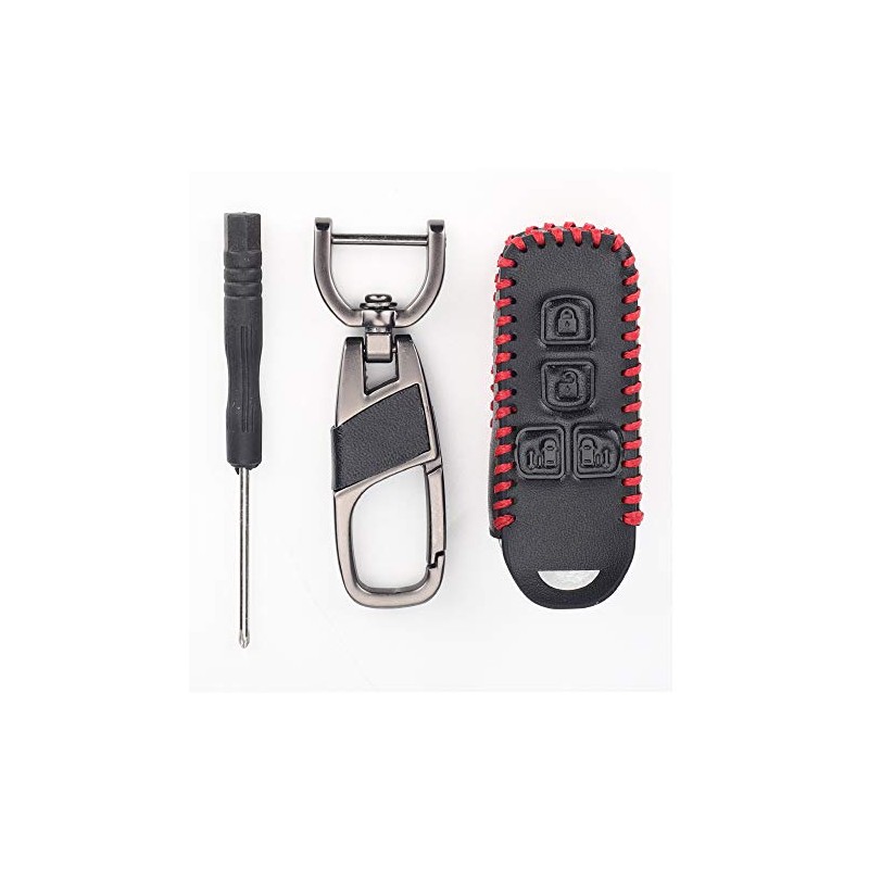 BKY Leather Smart Key Case for Honda NBOX New N-Box