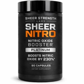 Sheer Strength Labs Suplemento de óxido nítrico para hombres - Clínicamente probado para bombeo y flujo sanguíneo - 270 más de óxido nítrico -...     