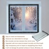 Window Insulation Kit for Winter Adjustable Plastic Insulated Window Cover