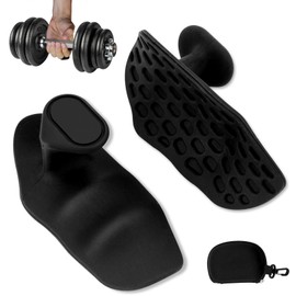 Jinfanshurich Antirutsch Fitness Griffhilfe aus Silikon, 1 Paar ergonomische Griffverstärker für Hantel, Langhantel & Kabelzug, Gym zubehör für Männer & Frauen