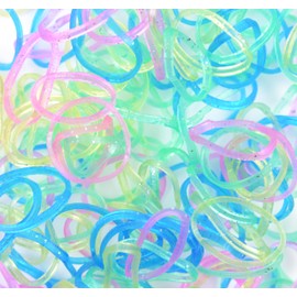 Touch of Nature Loom Bands Glitter, Assortment