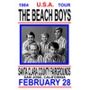 Beach Boys Replica 1964 Concert Poster