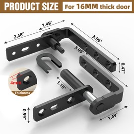 Cafe Door Hinges and Saloon Door Hinges, Swinging Door Hinge Self Closing for Louvre Doors,Swinging Doors, 304 Stainless Steel (MIN Black, Single Door(1Pack))