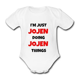 I'M JUST JOJEN DOING JOJEN THINGS Unique Baby Name Vest Grow Babygrow Bodysuit