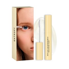 ENTROPY MAKEUP Brow & Lash Enhance Boost Clear Serum - Suero para el crecimiento de pestañas para pestañas y cejas más pobladas, nutrición con biotina y madecassoside, resultados visibles en 14 días,