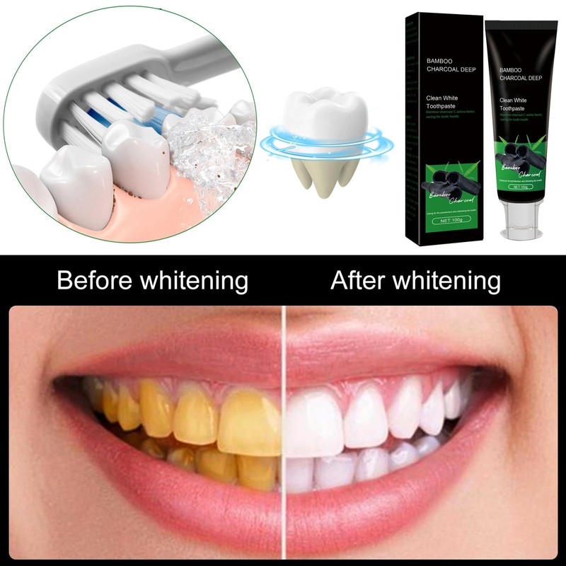 Activated Carbon Deep Cleaning Toothpaste,Teeth Whitening Toothpaste,Charcoal Whitening Toothpaste,Whiten Toothpaste,Black