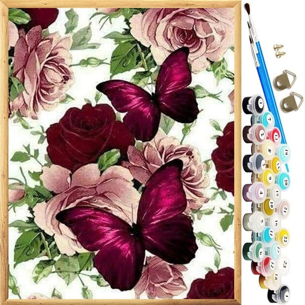 JanFebMar Paint by Numbers Adults Children Beginners DIY Hand Painted