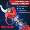 Electric Pruning Shears with Pole, 2-in-1 Cordless Pruning Shears 1.6"