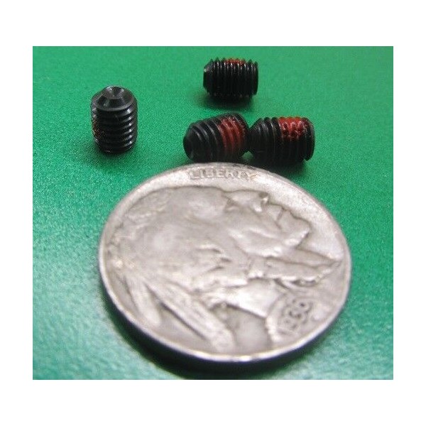 Basic Steel Self Locking Set Screws, Nylon Patch, Cup, 10-32