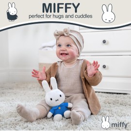 KIDS PREFERRED Miffy Plush Toy, 8 Inch Sitting Dutch Bunny Plush from Dick Bruna, Soft Boa Rabbit Bunny Stuffed Animal Plushie Doll for Girls and Boys