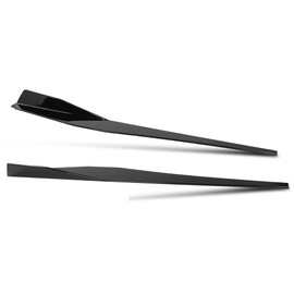 Side Skirts Extension Panel Lip Fit Chevy Corvette C8 Stingray Z51 2-Door 2020-2023 Gloss Black