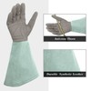 Intra-FIT Rose Pruning Gloves Thorn Proof, Embroidery Leather Gardening Gloves