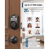 TEEHO TE001L Keyless Entry Door Lock with 2 Handles -