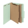 Smead 100% Recycled Pressboard Classification File Folder, 2 Dividers, 2"