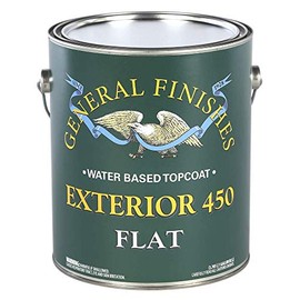 General Finishes Exterior 450 Water Based Topcoat, 1 Gallon, Flat