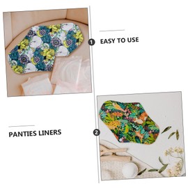 Ipetboom 5 Pcs 1 Set Reusable Sanitary Pads for Heavy Flow Practical Panty Liners for Travel and Outdoor Activities