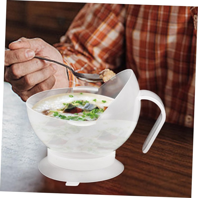 Baluue 2Pcs Suction Cup Bowl for Elderly and Disabled Slip