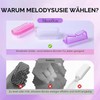 MelodySusie 3-Piece All-in-One Nail Brush Set for Manicure and Pedicure