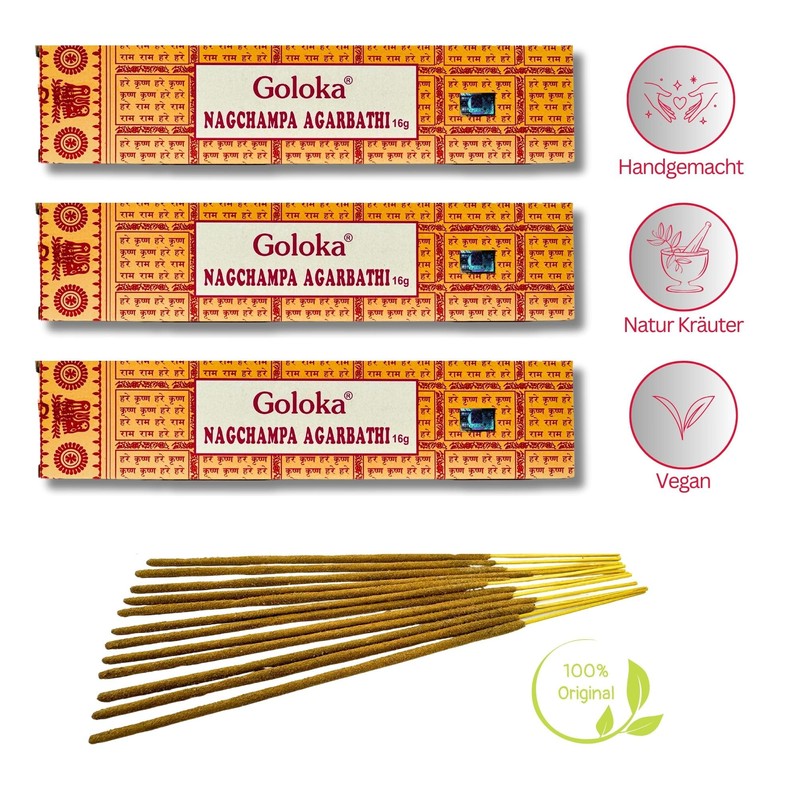 Incense Stick Set, Satya, Goloka, Various Fragrances, Incense (3 x