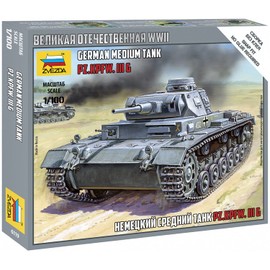 Zvezda German Medium Tank Pz.Kp.fw III G