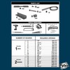 Pylex Deck Sunblind System 11070, Louvers Bracket Shutter Hardware Kit,