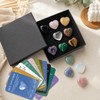 12 Heart Shaped Crystals + 12 Information Cards