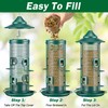 Jarkyfine Squirrel Proof Bird Feeder - Metal Bird Feeders for