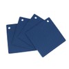 Alnicov Set of 4 Silicone Pot Holders Multi-Purpose Hot Pads,Non
