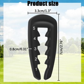 LALASTYLE Adjustable Golf Tee Height Tool, Golf Ball Tees Height Adjuster Tools, Plastic Golf Tee Height Setter, Golf Balls Training Accessories