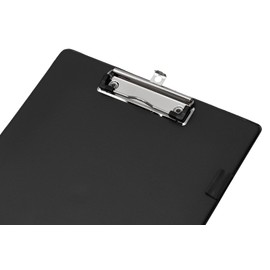 Q-Connect PVC Single Clipboard Foolscap Black KF01296