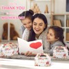 Xinnun 50 Pcs Thank You Treat Boxes Floral Design Gift