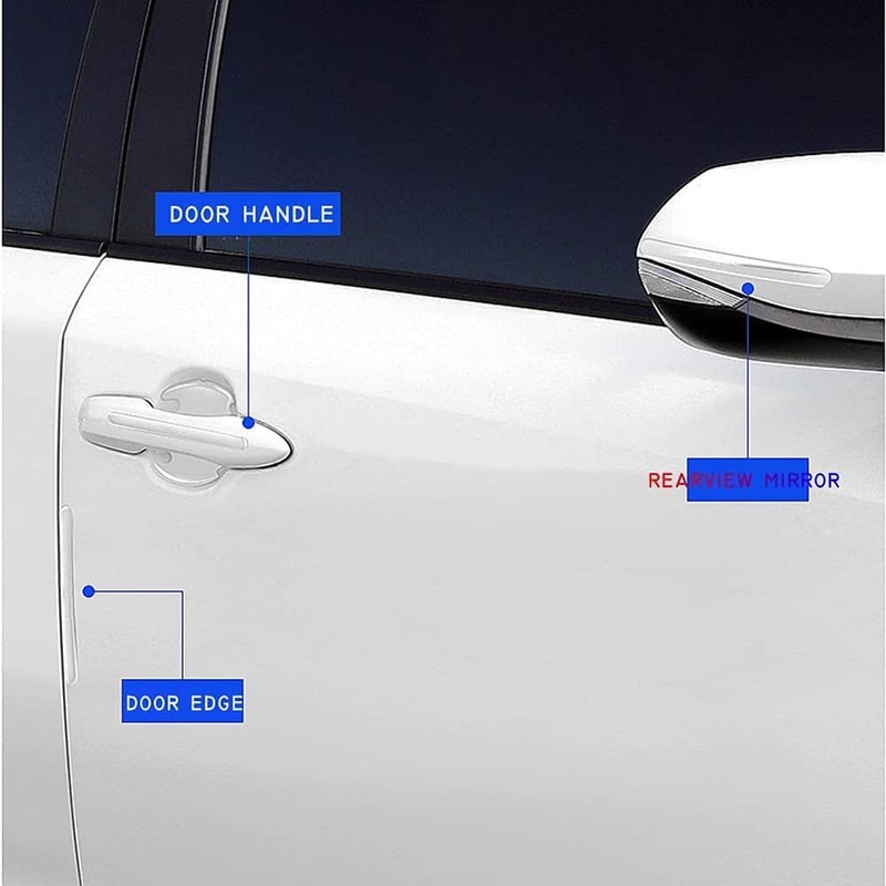 8 Piezas Pegatinas de Manija de Puerta de Coche Protector