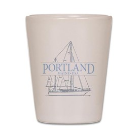 CafePress Portland Maine Unique and Funny Shot Glass