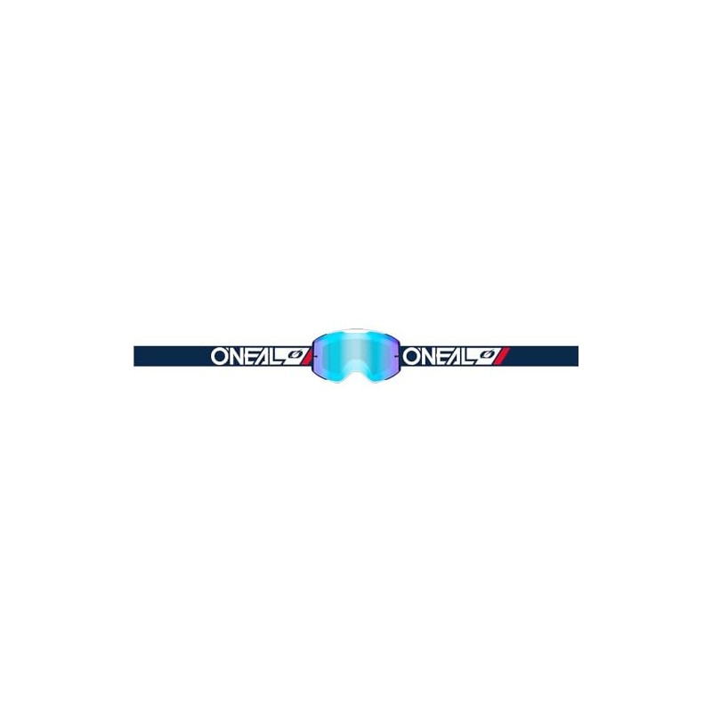 O'NEAL B-55 Safety Glasses Cram Blue/White - Radium Blue