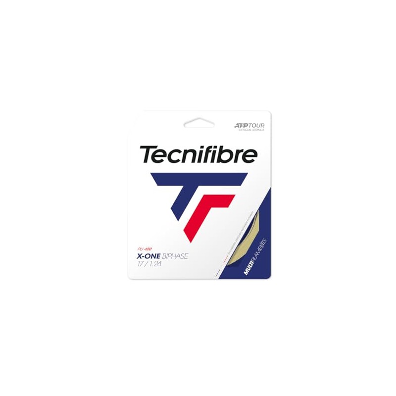 Tecnifibre X-ONE BIPHASE 16G (1.30mm) Tennis String 12m Set -