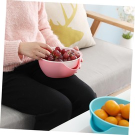 Zerodeko Lazy Fruit Plate Snack Bowl for Nuts Olives Cherries Edamame Dishwasher Safe Random Color