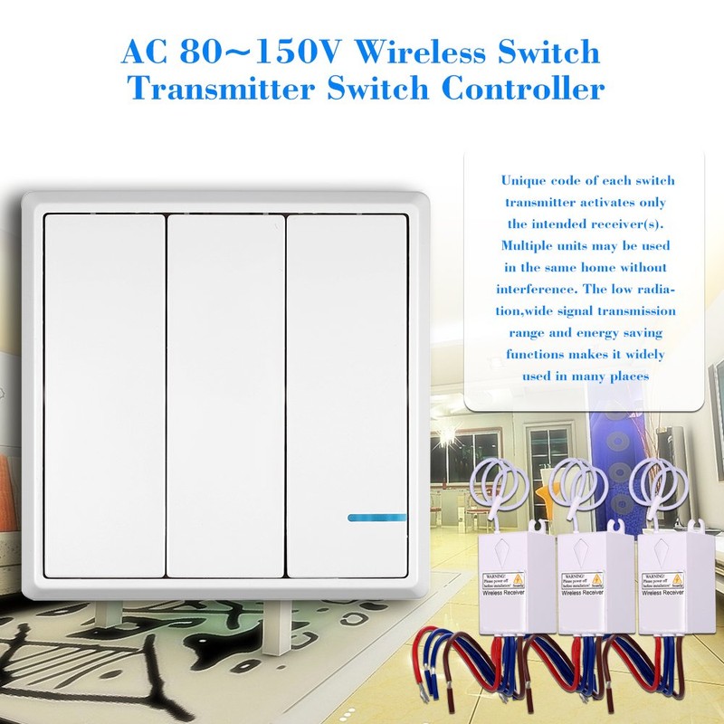 NineLeaf Wireless Lights Switch Kit, Remote Wall Switch Wireless Control