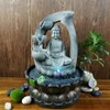 Buddha Tabletop Waterfall Fountain Meditation Relaxing Indoor Decoration, Zen Fountain