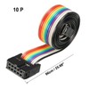 sourcing map IDC Ribbon Cable Coloured Rainbow Colour Wire 10