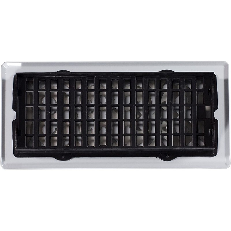 Decor Grates FSH610-WH Scroll Floor Register, 6-Inch by 10-Inch, White