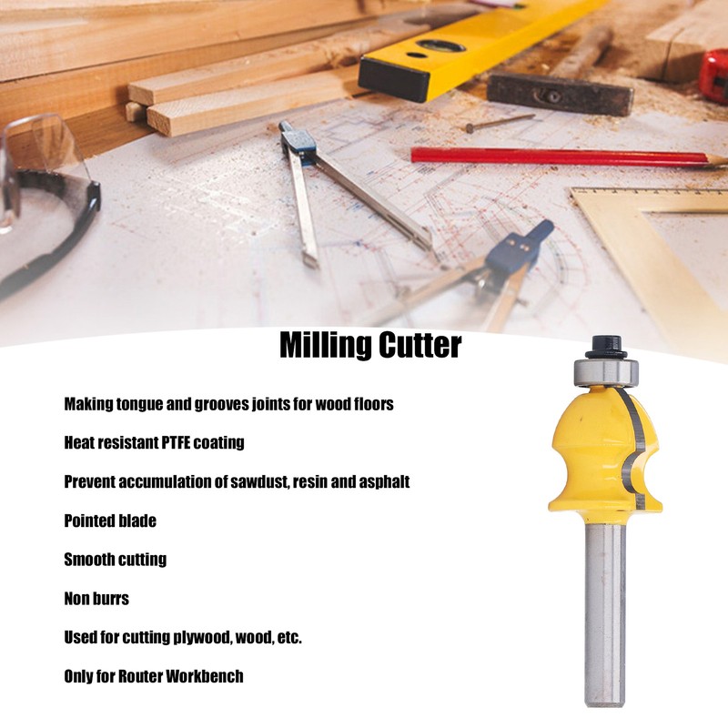 Architectural Molding Router Bit CNC Casing Woodworking Milling Cutter 25.4mm