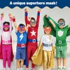 DIY Paper Superhero Mask for Children Party, 12 Pieces Superhero