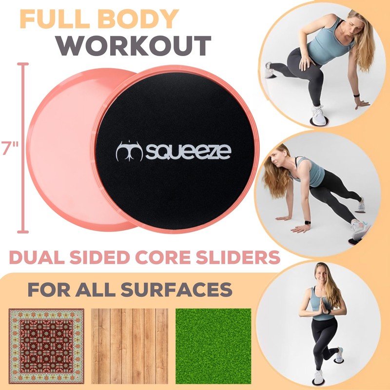 Squeeze Bands, Exercise Bands for Women, 3 Flat Long Pilates