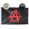 Heavy Duty Anarchy Flag 3x5 Ft, Longest Lasting Oxford Nylon