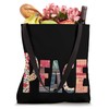 Peace Colorful Patchwork Design Tote Bag